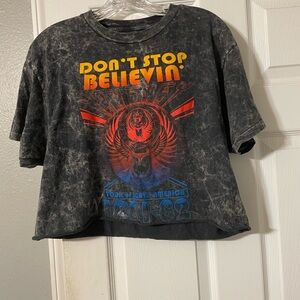 Black Short Sleeve Tee with Vintage Graphic